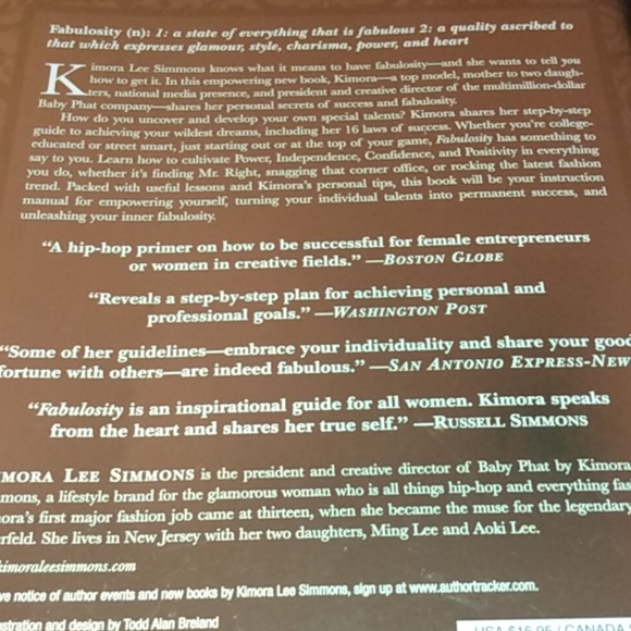 📙2/$16Kimora Lee Fabulosity book - Picture 2 of 7
